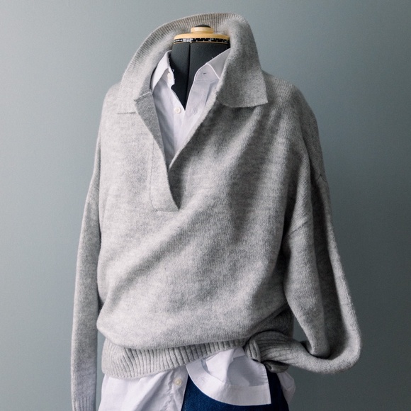 Sophie Rue Women's Drop Shoulder Collar Sweater XL - Picture 1 of 12